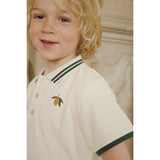 Konges Sløjd Antique White Florian Polo T-Shirt GOTS