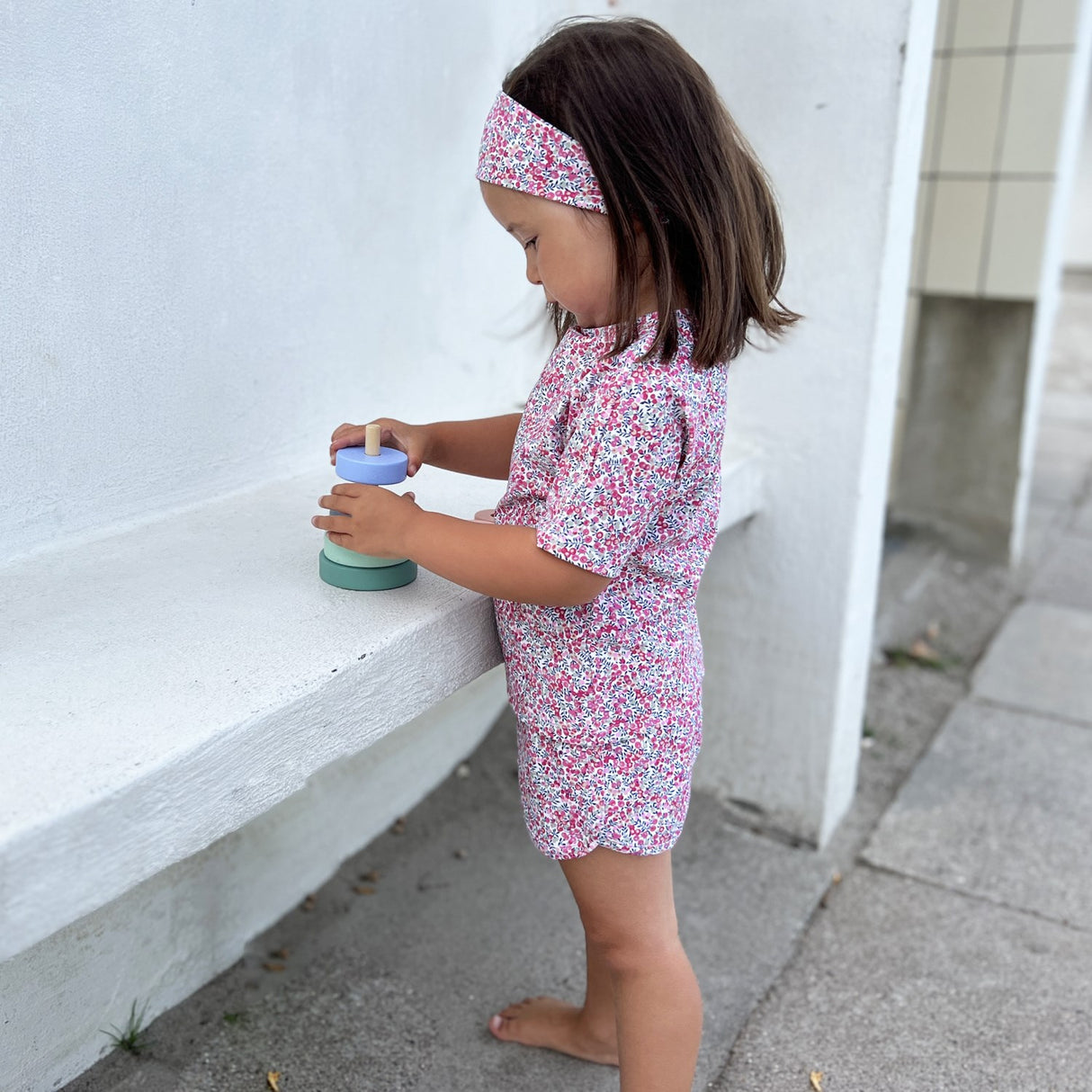 Petit Crabe Wiltshire Bud Alexa Badeshorts - Lavet af Liberty© Stof