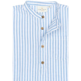 THE NEW Siblings X Luksusbaby Blue Fog Striped Ojo Buksedragt