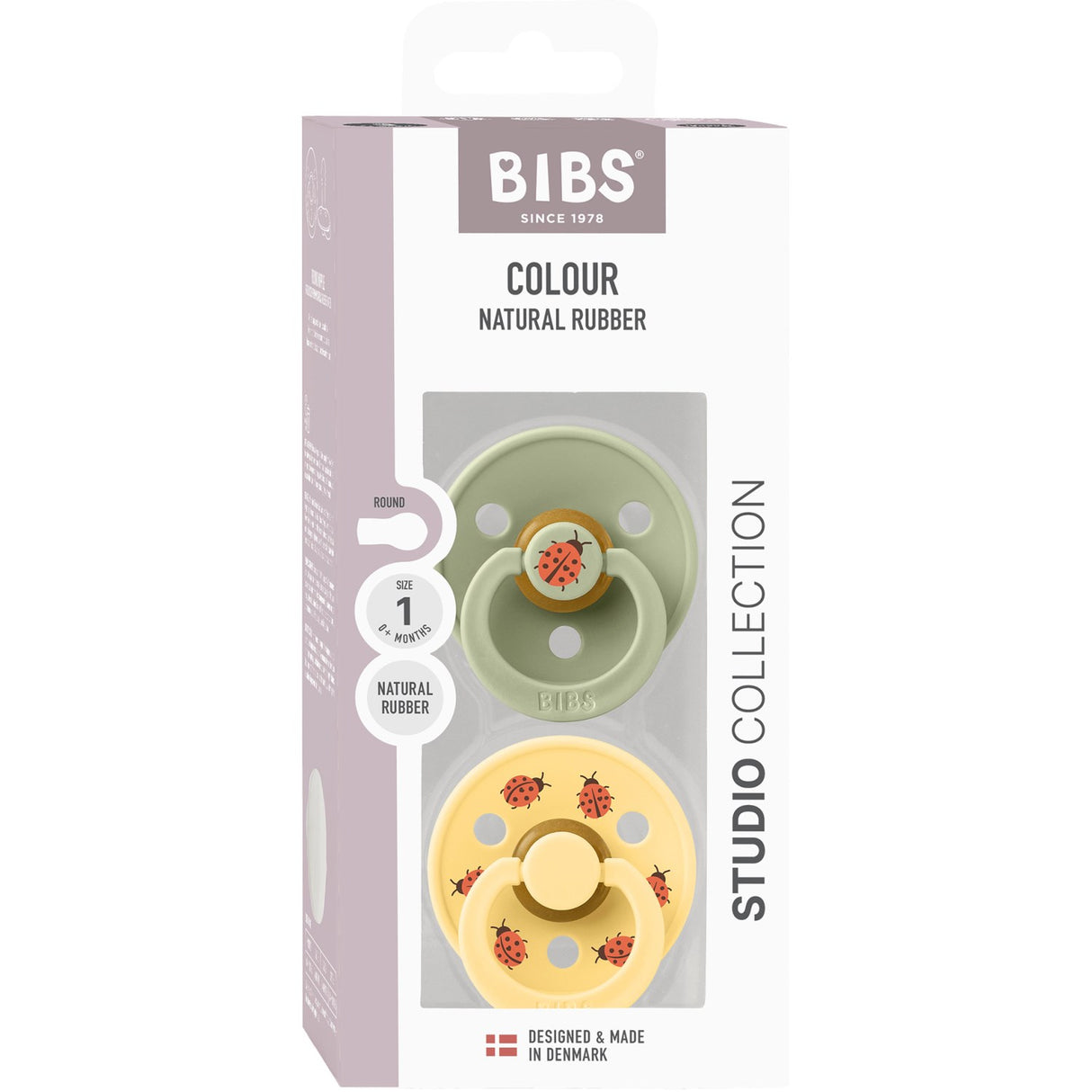 Bibs Sage Mix Sut Studio Colour Ladybug Latex 2-Pak