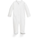 Ralph Lauren Baby White Solid Coverall