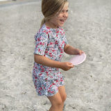 Petit Crabe Poppy & Daisy P Luna Boatneck Uv-T-Shirt - Lavet af Liberty© Stof