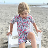 Petit Crabe Poppy & Daisy P Luna Boatneck Uv-T-Shirt - Lavet af Liberty© Stof