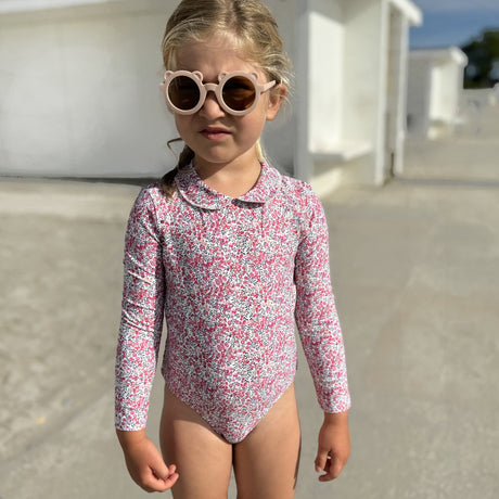 Petit Crabe Wiltshire Bud Peeter Pan Krave Badedragt L/S - Med Liberty© Stof