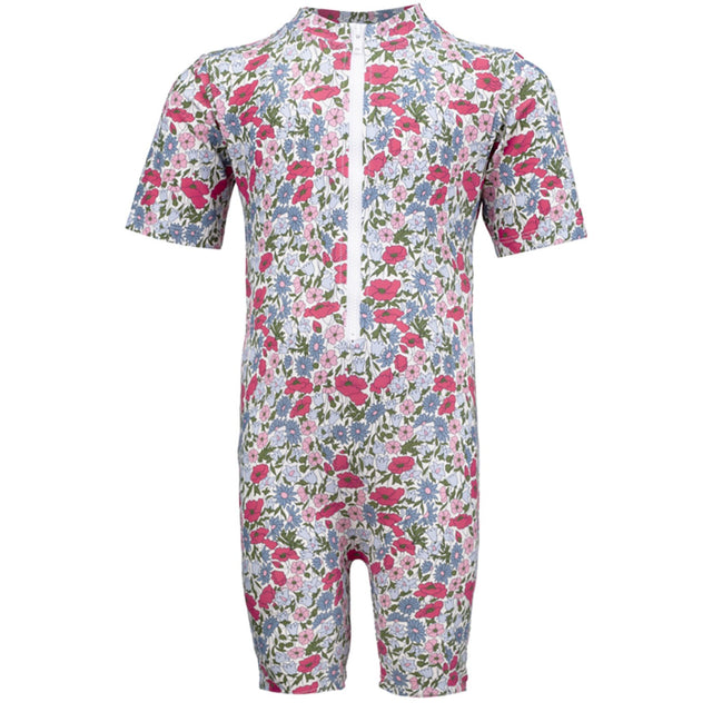 Petit Crabe Poppy & Daisy P Natsu Badeheldragt S/S - Med Liberty© Stof