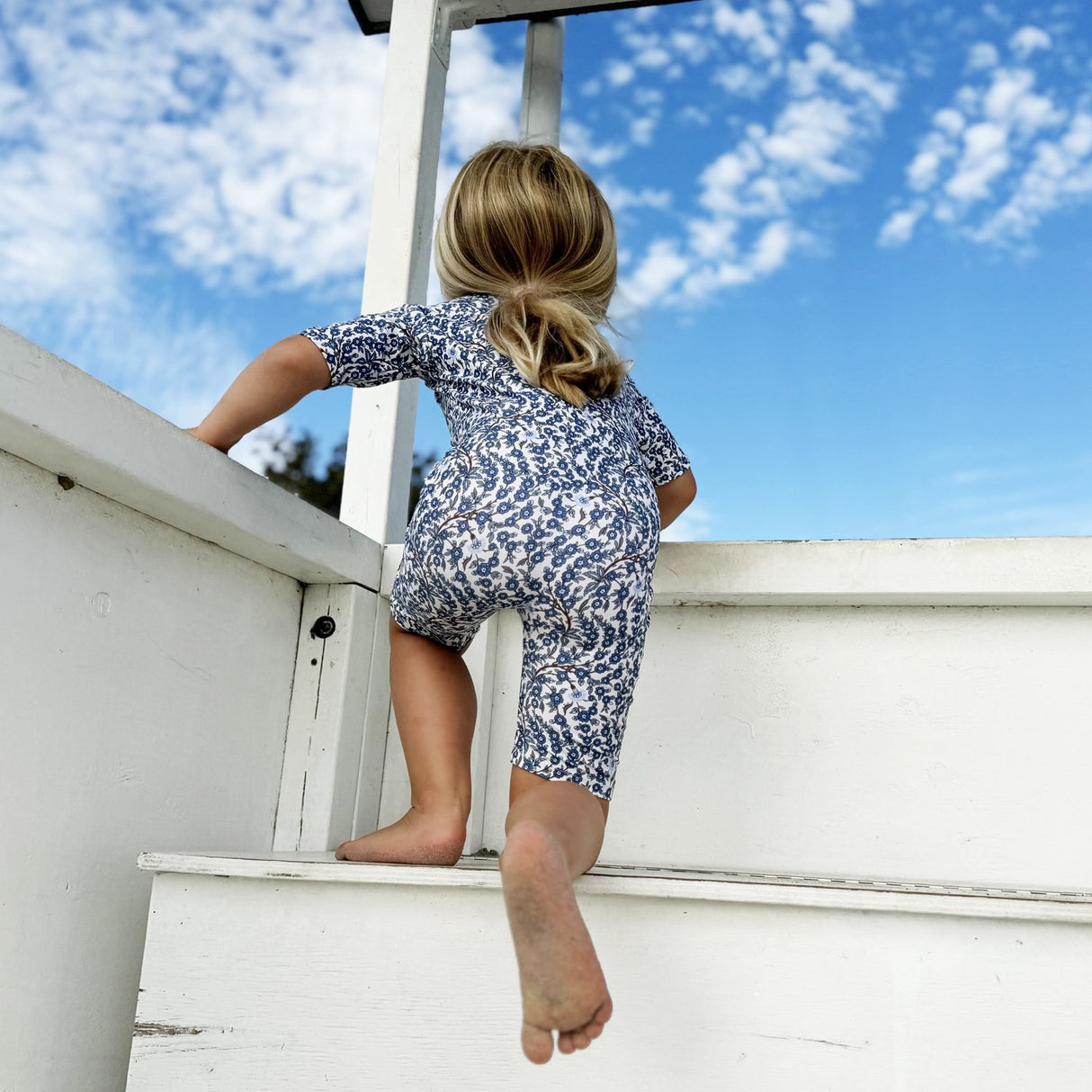 Petit Crabe Empress B Natsu Badeheldragt S/S - Med Liberty© Stof