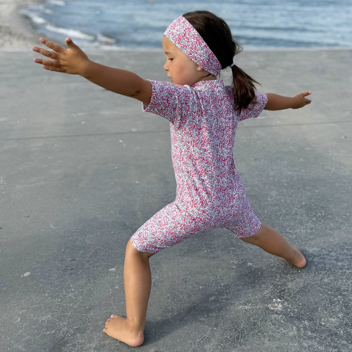 Petit Crabe Wiltshire Bud Natsu Badeheldragt S/S - Med Liberty© Stof