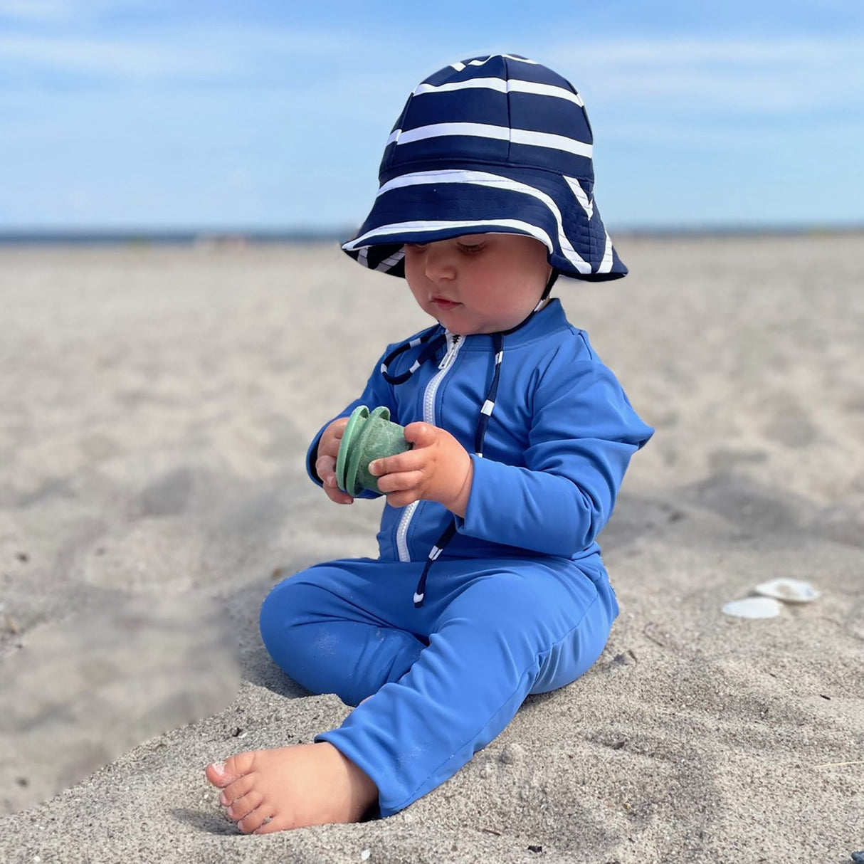 Petit Crabe Sapphire Lou Basic Badeheldragt L/S