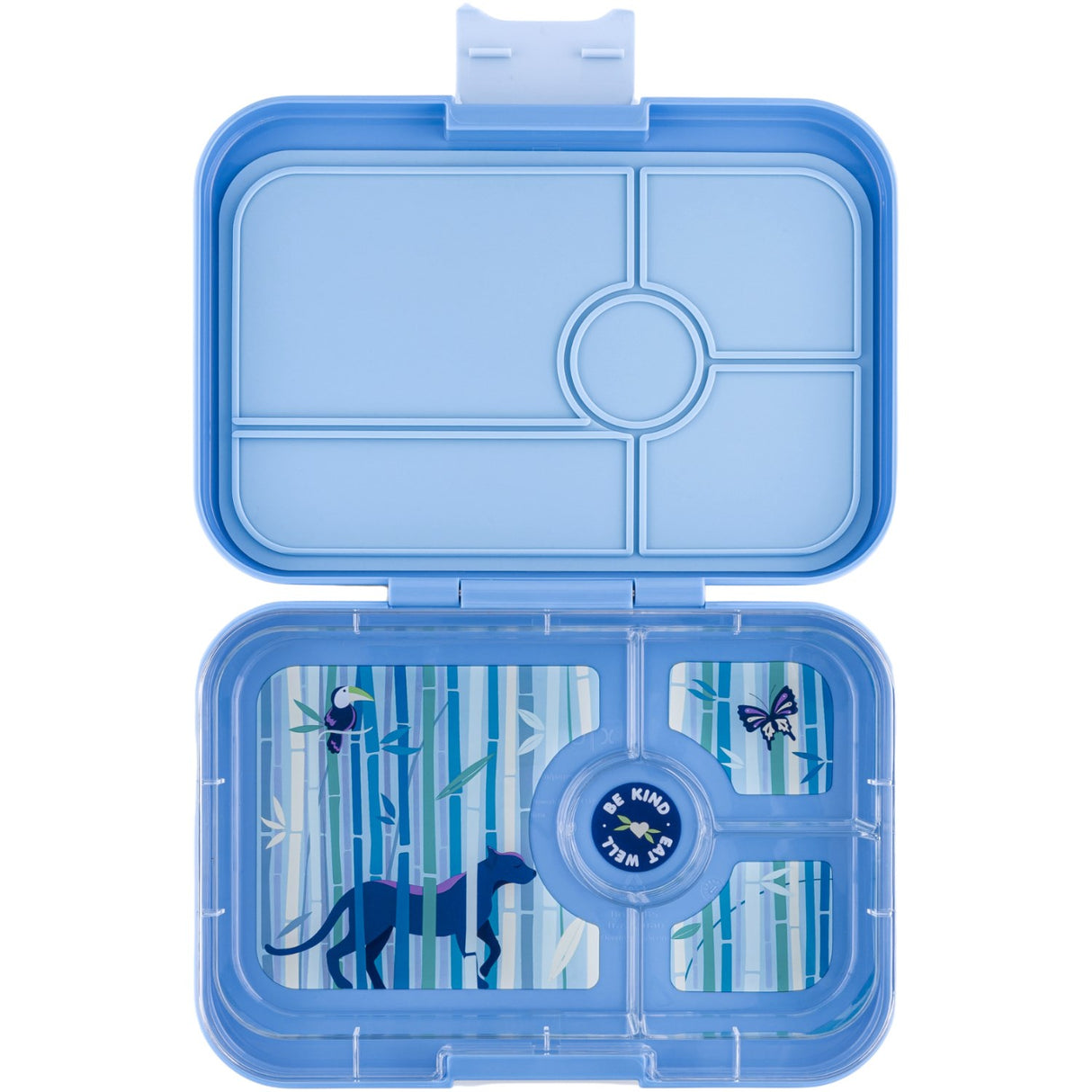 Yumbox Hazy Blue / Panther Tray Leakproof Tapas XL 4 Bento Madkasse