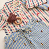 Flöss Red/Blue stripes Miles Skjorte