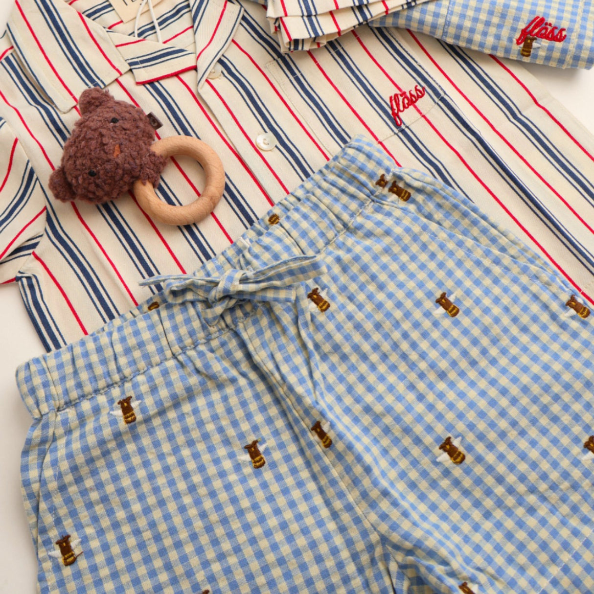 Flöss Bee Gingham Oliver Shorts