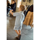 THE NEW Siblings X Luksusbaby Blue Fog Striped Ojo Shorts