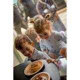 THE NEW Siblings X Luksusbaby Blue Fog Striped Ojo Buksedragt