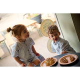 THE NEW Siblings X Luksusbaby Blue Fog Striped Ojo Shorts