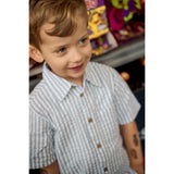 THE NEW Siblings X Luksusbaby Blue Fog Striped Ojo Skjorte