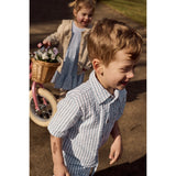 THE NEW Siblings X Luksusbaby Blue Fog Striped Ojo Dress