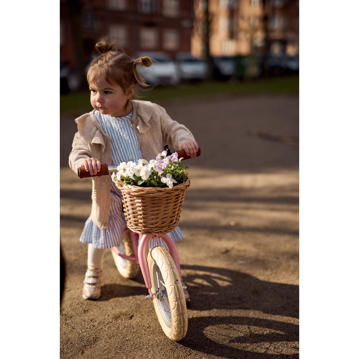 THE NEW Siblings X Luksusbaby Blue Fog Striped Ojo Dress
