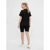 Mama;licious Black Mlsally Solid T-Shirt & Shorts Sæt Noos