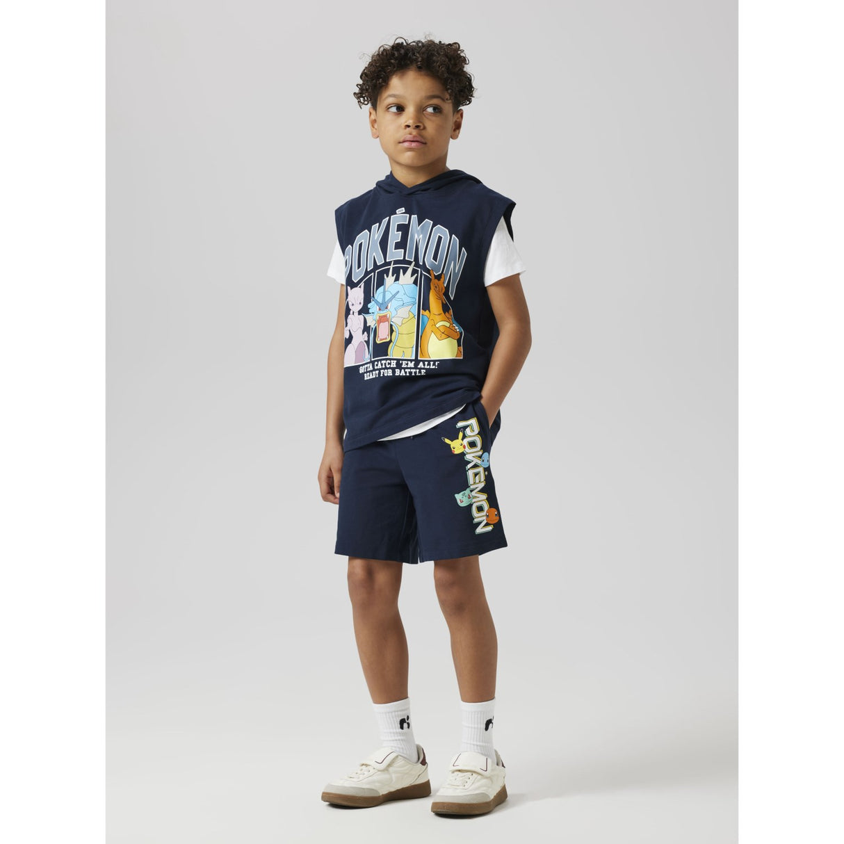 Name It Navy Blazer Mos Pokemon Regular Sweat Vest