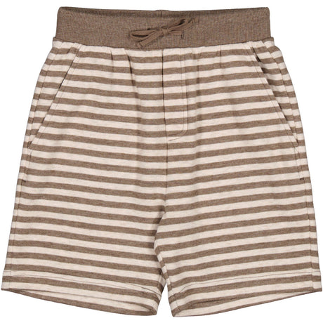 MarMar Modal Sweat Brown Stripe Melange Pelon S Shorts
