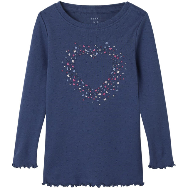 Name It Blue Indigo Nmfnimma Ls Slim Top Pb