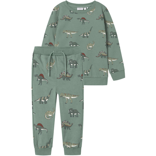 Name It Green Bay Nmmnenean Ls Swe Bru Pb Sæt