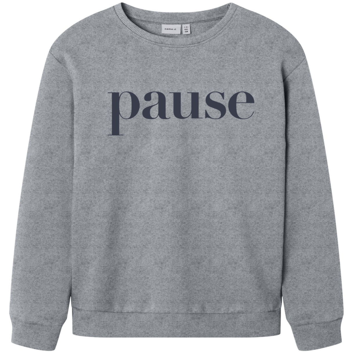 Name It Grey Melange Nkmnello Ls Nreg Swe Bru Pb