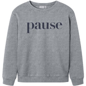 Name It Grey Melange Nkmnello Ls Nreg Swe Bru Pb