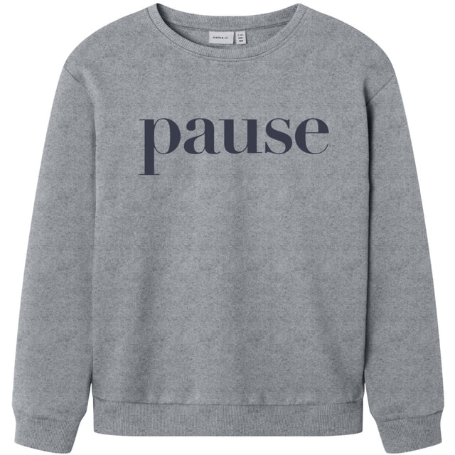 Name It Grey Melange Nkmnello Ls Nreg Swe Bru Pb