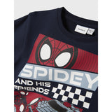 Name It Navy Blazer Nmmjo Spider Nreg Sweat Unb Mar