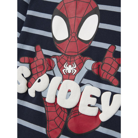 Name It Navy Blazer Dusty Blue Nmmjosue Spider Nreg Ss Top Mar