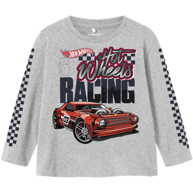 Name It Grey Melange Nmmjarl Hotwheels Nreg Ls Top Box Sky
