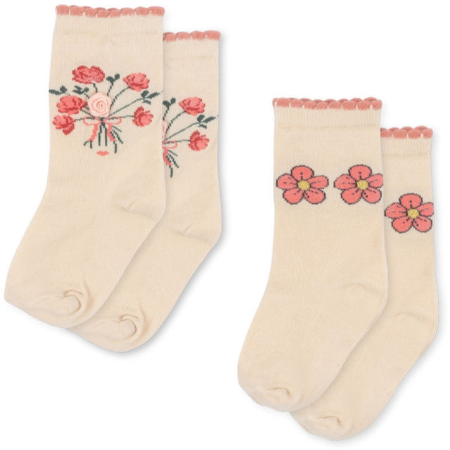 Konges Sløjd Rose Mix 2-Pak Rose Strømper