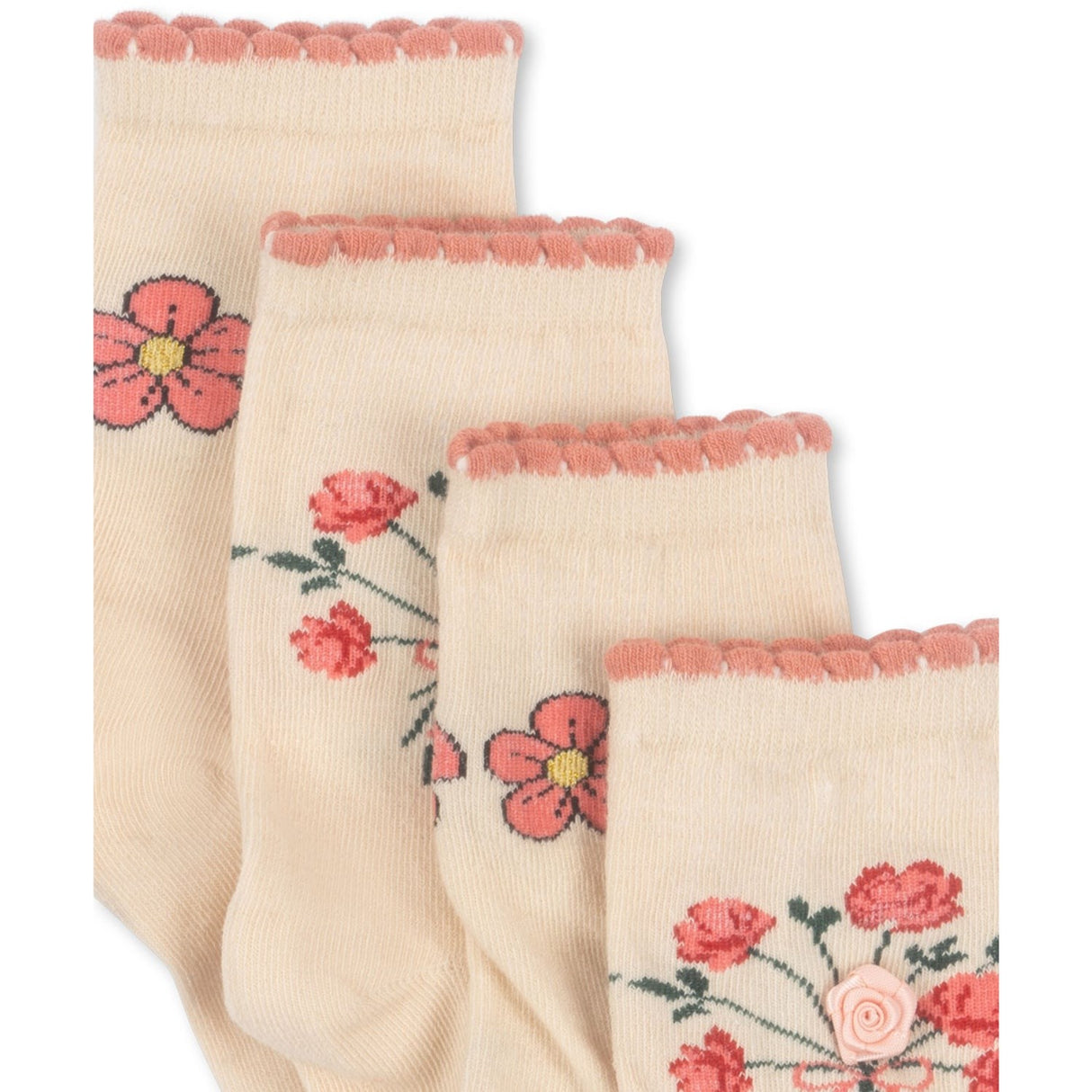 Konges Sløjd Rose Mix 2-Pak Rose Strømper