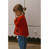 Fliink Pompeian Red Aop Kota Berry Jakke