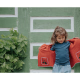 Fliink Pompeian Red Aop Kota Berry Jakke