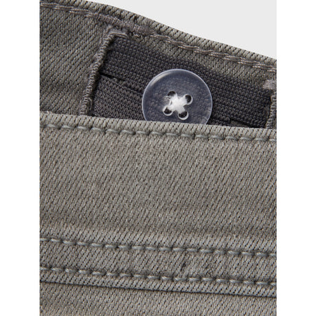 Name It Light Grey Denim Nmmsilas Slim L Dnm Shorts 3339-Is Tb