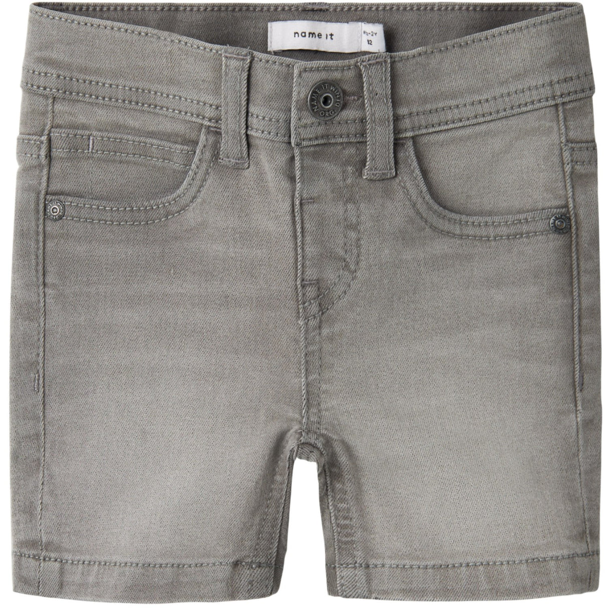 Name It Light Grey Denim Nmmsilas Slim L Dnm Shorts 3339-Is Tb