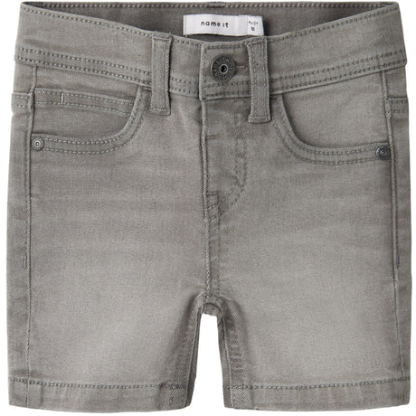 Name It Light Grey Denim Nmmsilas Slim L Dnm Shorts 3339-Is Tb