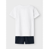 Name It Lucent White Nmmjaspen Ss Shorts Sæt Pb
