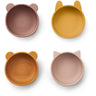 LIEWOOD Rose Mix Iggy Silicone Bowls 4-Pak