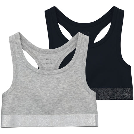 Name It Black Nkfshort Top 2P Noos