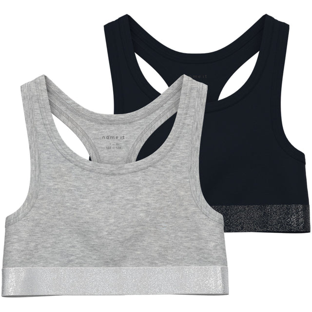 Name It Black Nkfshort Top 2P Noos