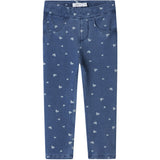 Name It Medium Blue Denim Heart Nmfsalli Slim Dnm Leggings 2352-Vb Noos