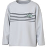 Name It Bright White Croco Lines Nmmvagno Ls Loose Top