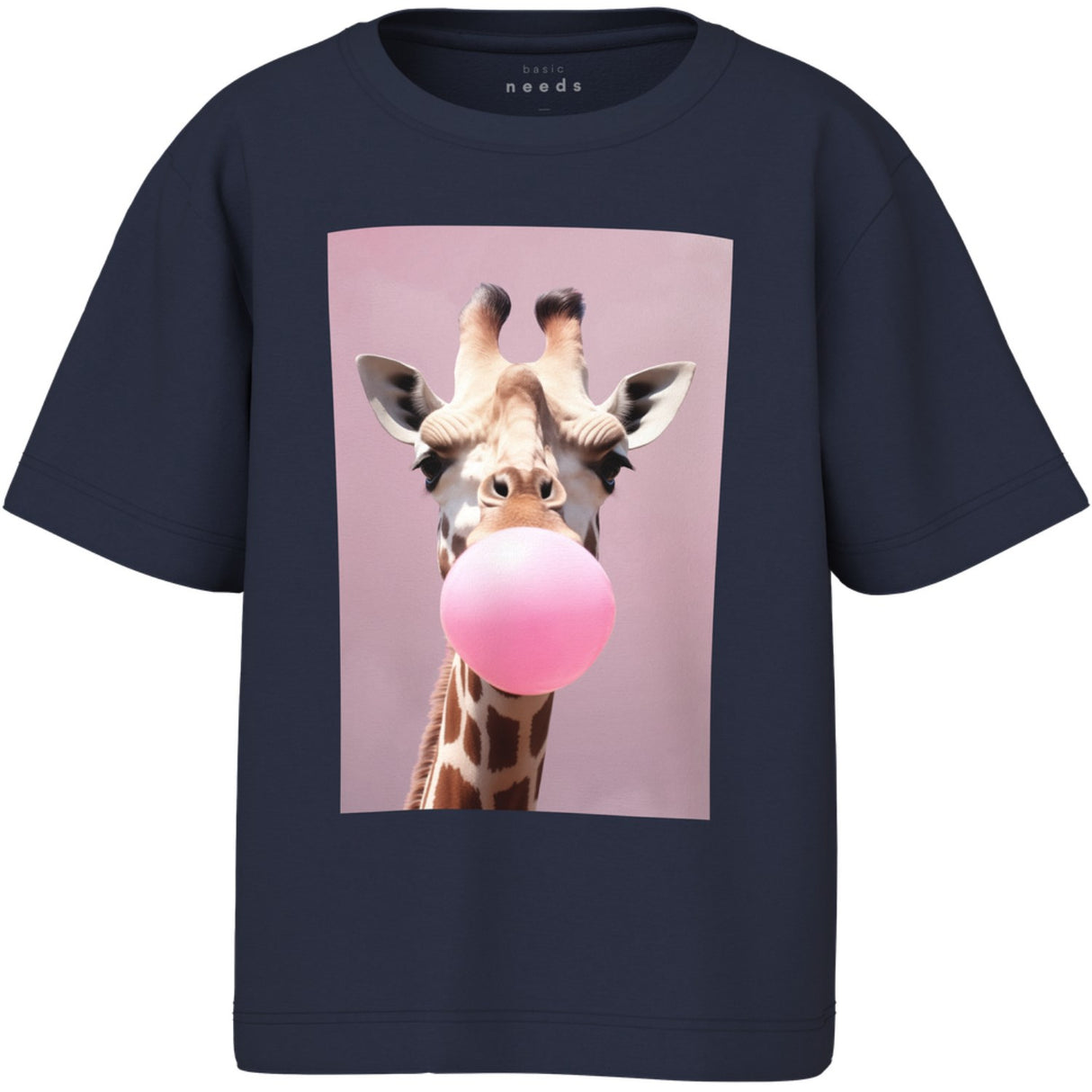 Name It Navy Blazer Giraffe Nmfvotea Ss Nreg Top