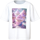 Name It Bright White Cupcake Nmfvotea Ss Nreg Top
