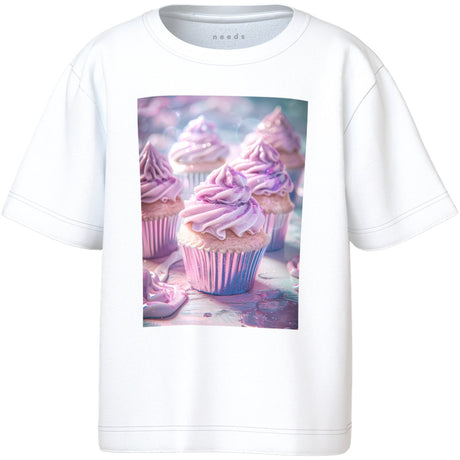 Name It Bright White Cupcake Nmfvotea Ss Nreg Top