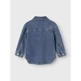 Name It Medium Blue Denim Bow Embroidery Nmfdevi Dnm Emb Jakke 1224-Sm K