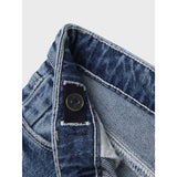 Name It Medium Blue Denim Nmfrose Straight Fold Jeans 4224-Az Noos